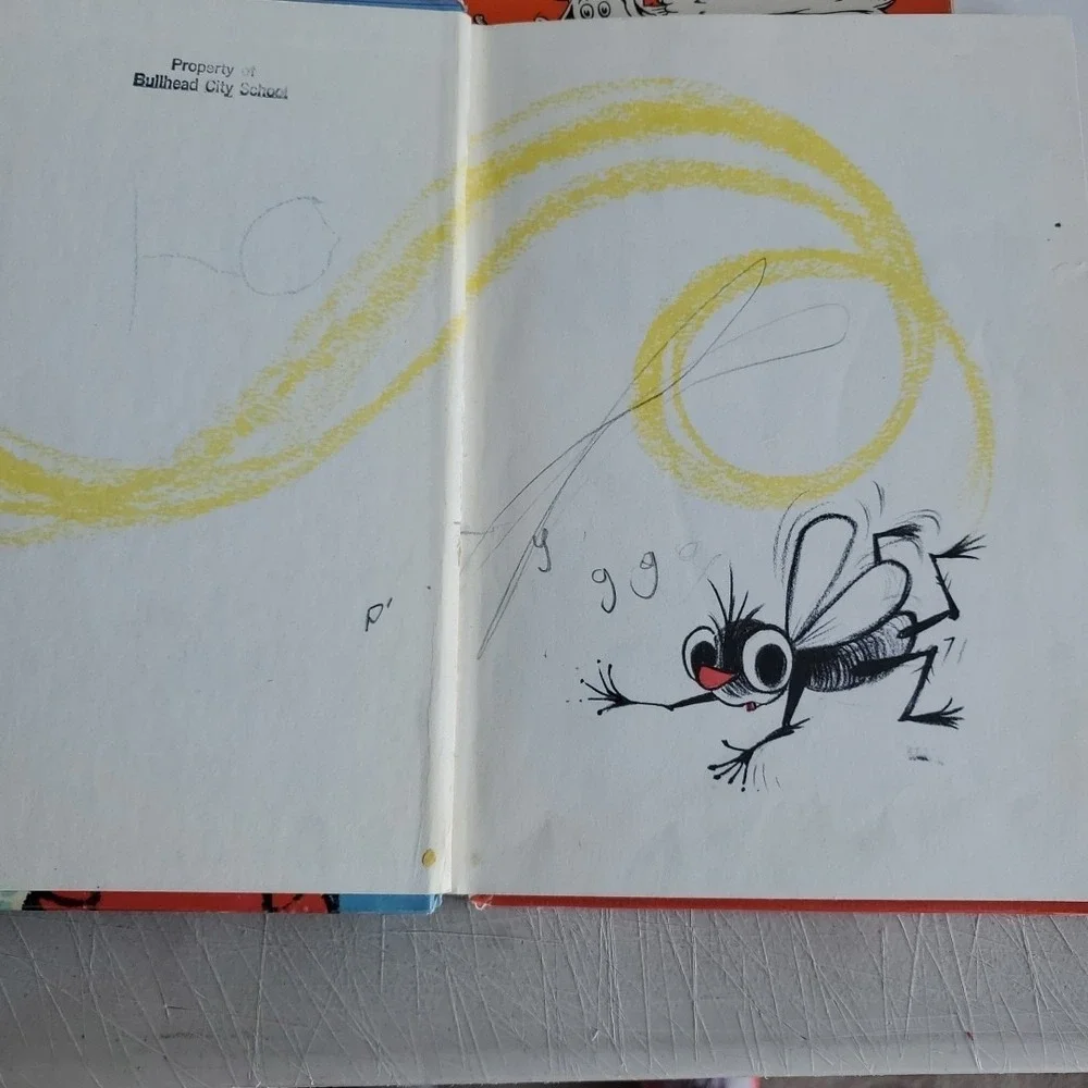 Lot of 10,Dr. Seuss Readers by Dr. Seuss HC/PB A Fly Went By Cat in the Hat‎ vtg